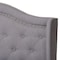 Baxton Studio Aden Modern Grey Upholstered King Size Bed 149-8972 - alternate 7